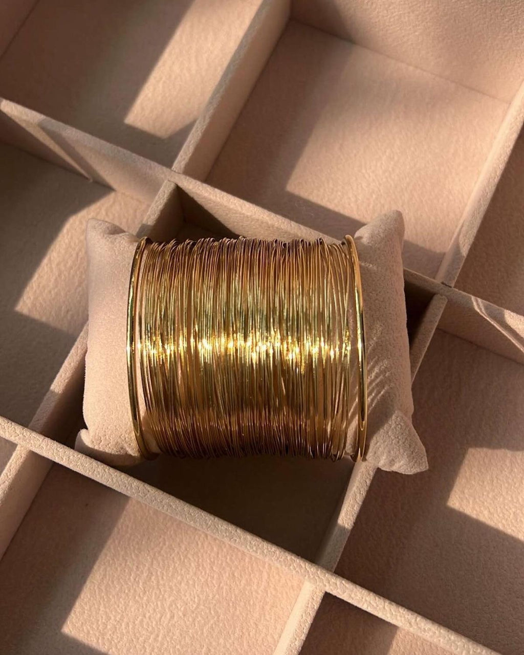 Statement Anti-tarnish Wide Cuff Bracelet for Women | Layered Wire Design Bold Bangle | Trendy Chunky Fashion