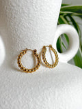 Anti-tarnish Rope Design Hoops | Classic Round Lightweight Earrings | Everyday & Party Wear Jewelry